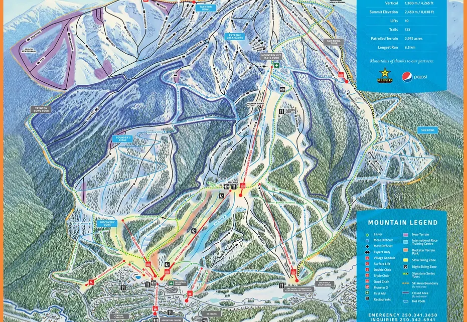 Panorama Ski  Map