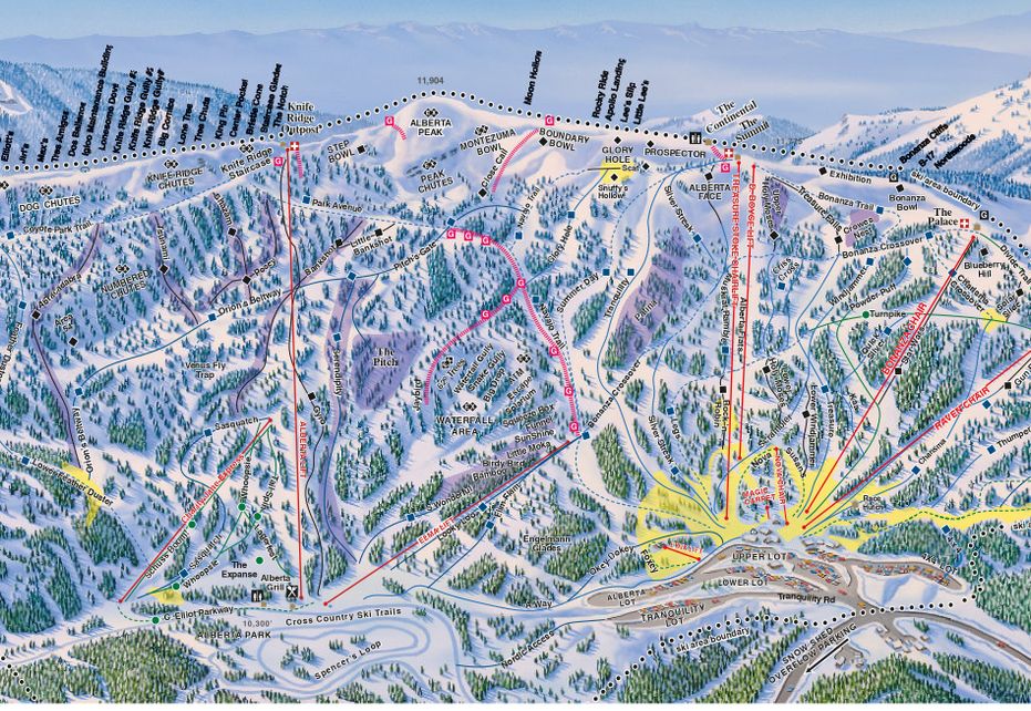 Wolf Creek Ski Area Ski Map | Resort Info & Videos | PistePro