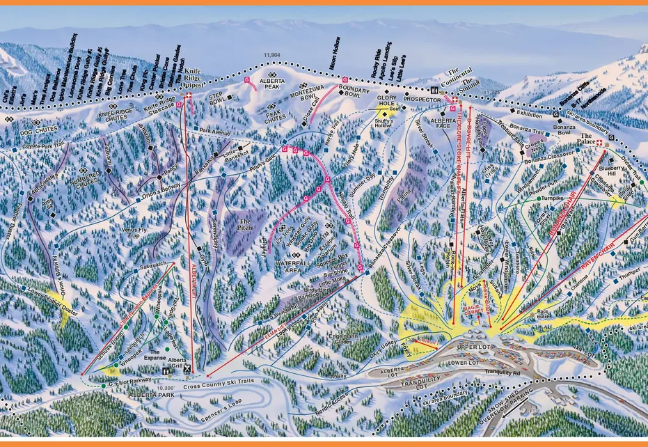 Wolf Creek Ski  Map