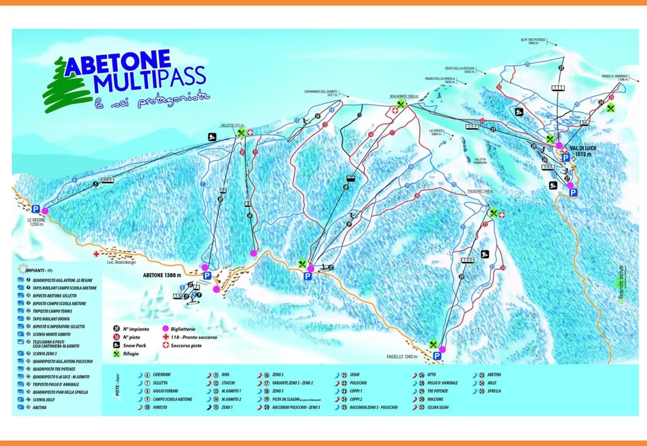 Abetone Ski Map