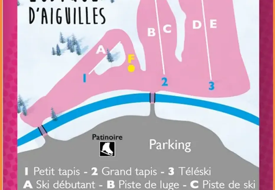 Aiguilles Ski Map