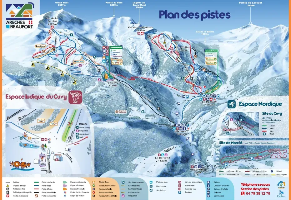 Le Planay Ski Map