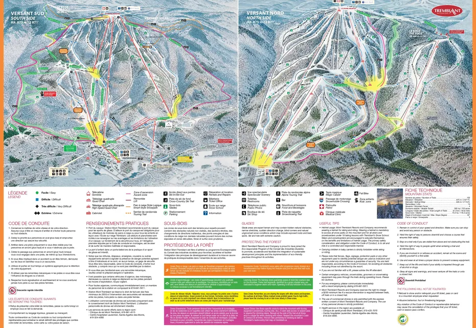 Mont Tremblant Ski Map