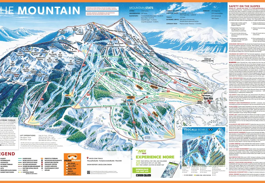 Crested Butte Ski  Map