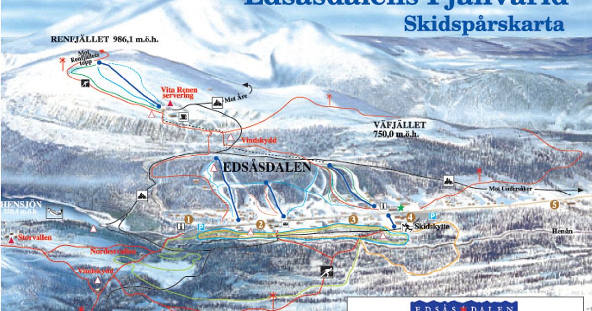 Edsåsdalen Piste Map | Ski Maps & Resort Info | PistePro