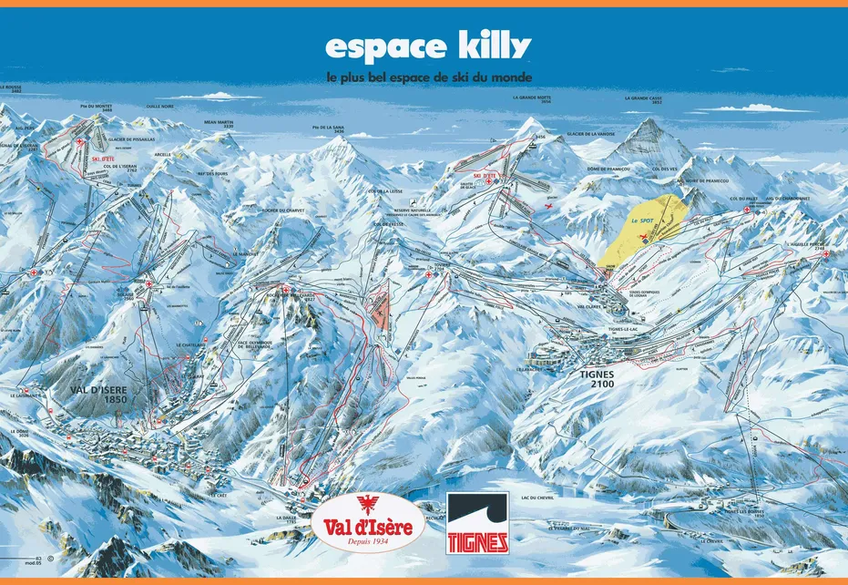 Val dIsere Ski Map