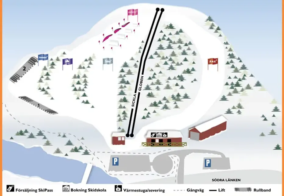 Hammarbybacken Ski Map