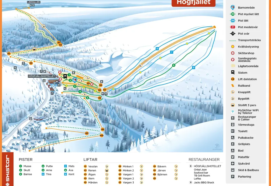 Sälen Tandådalen Ski Map