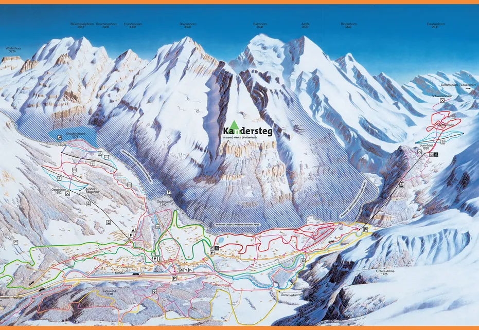 Kandersteg Ski Map