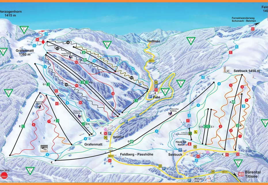 Liftverbund Feldberg Ski Map