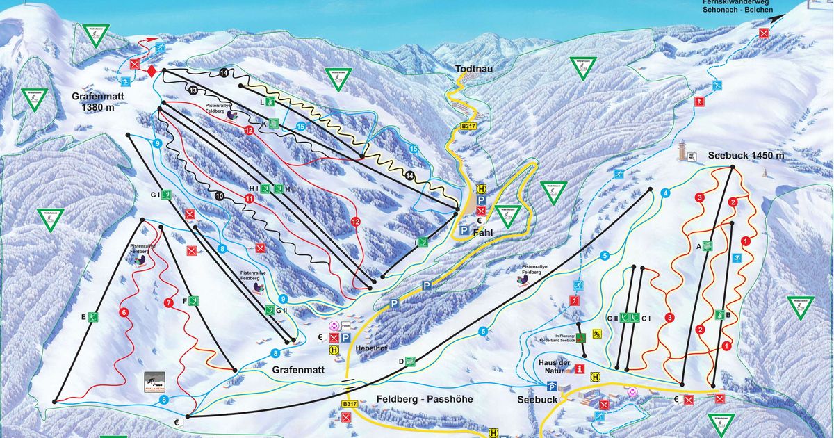 Liftverbund Feldberg Piste Map | Ski Maps & Resort Info | PistePro