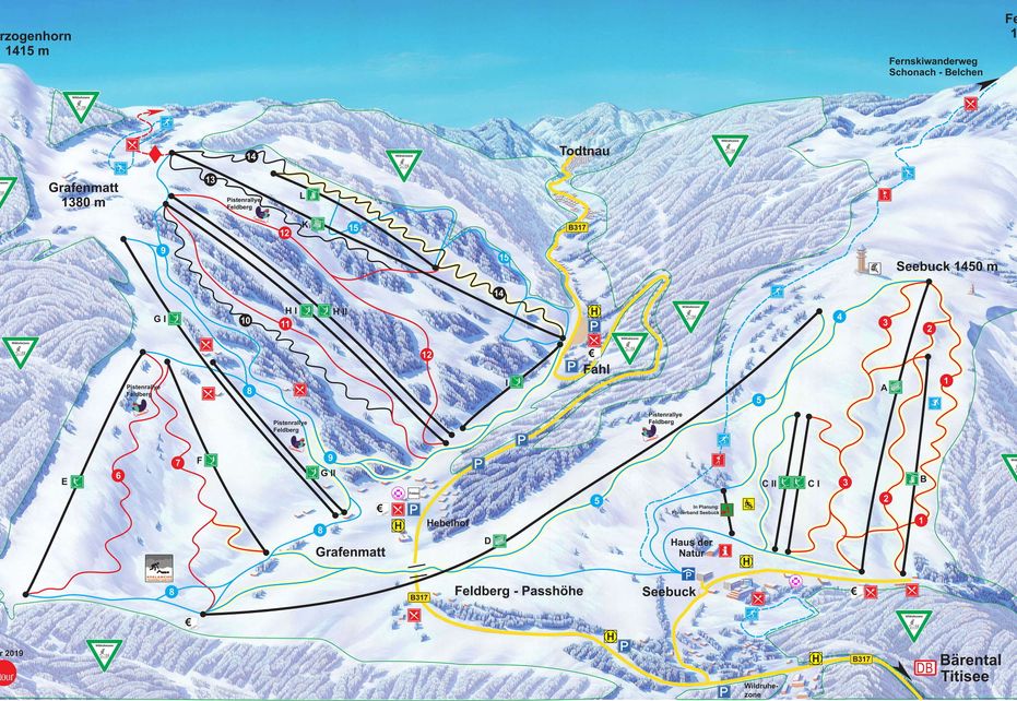Liftverbund Feldberg Piste Map Ski Maps & Resort Info PistePro