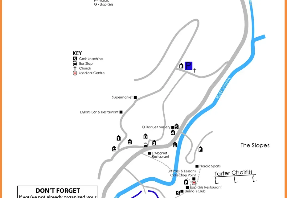 El Tarter Resort Map