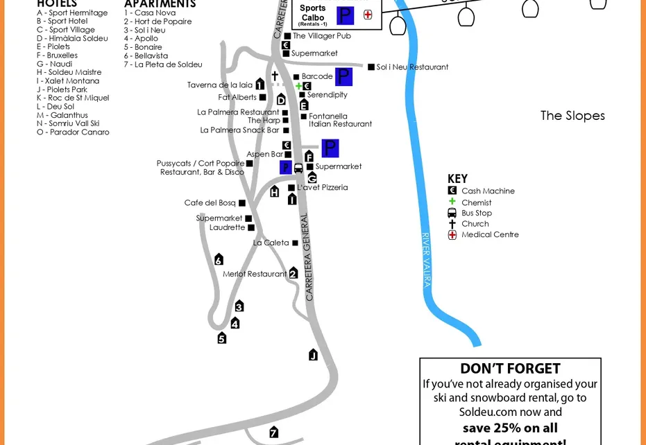 Soldeu Resort Map