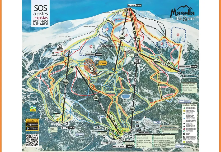 Masella Ski Map
