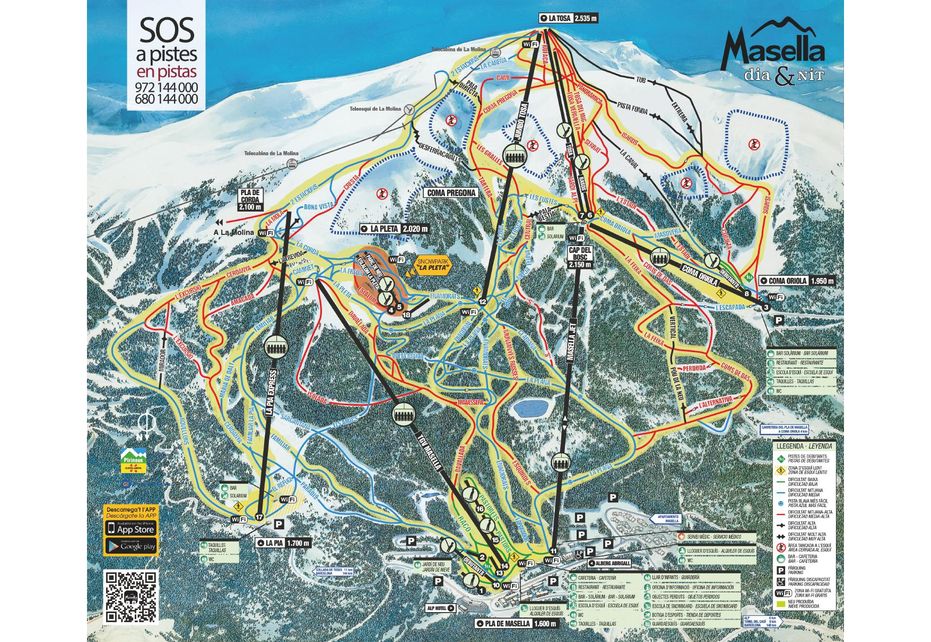 Masella Ski Map