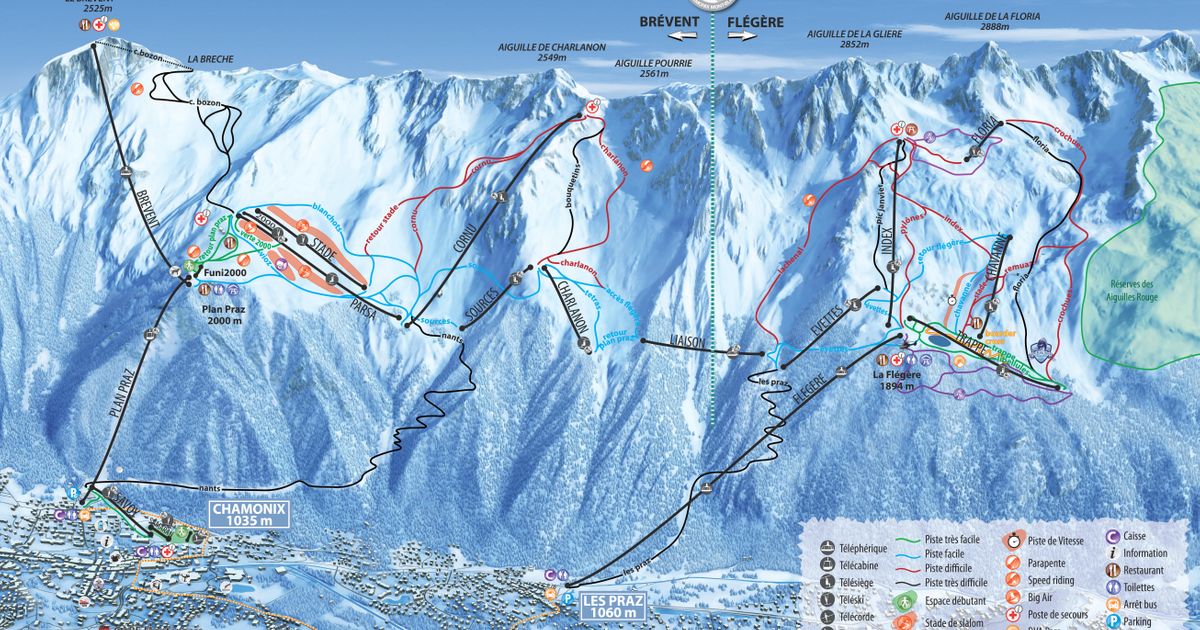 Chamonix Piste Map | Ski Maps & Resort Info | PistePro