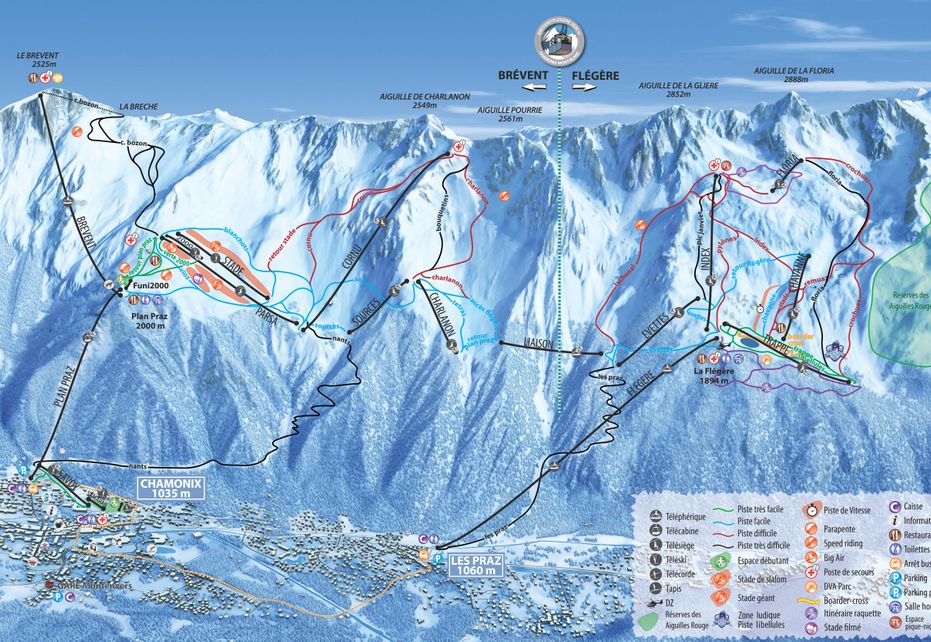 Chamonix Piste Map Ski Maps & Resort Info PistePro