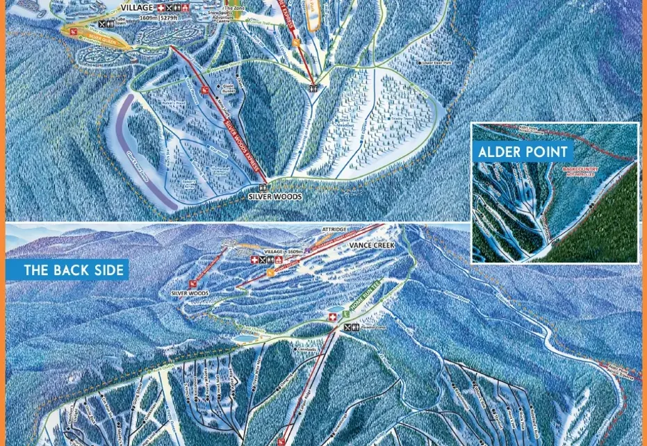 Silverstar Ski Map