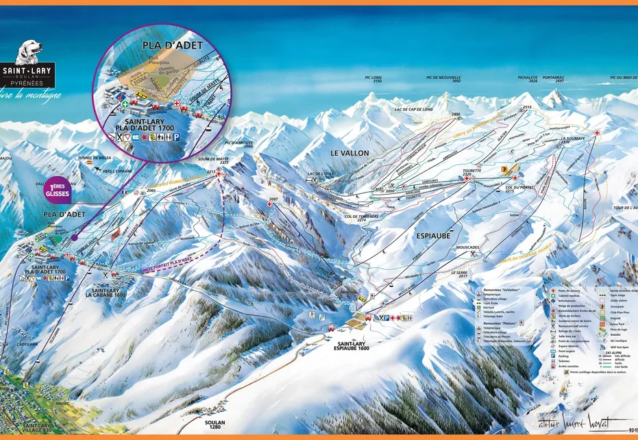 Saint Lary Soulan Ski Map