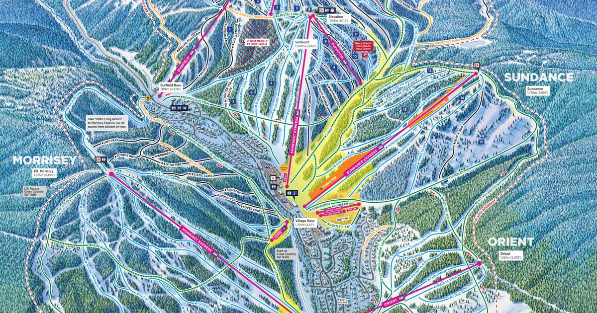 Sun Peaks Ski Map | Resort Info & Videos | PistePro