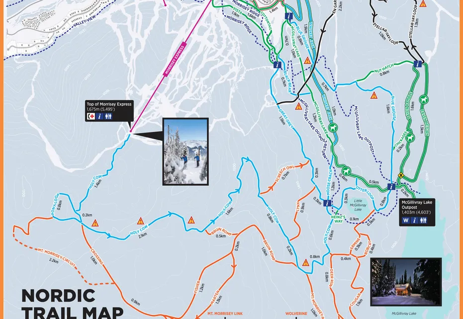 Sun Peaks Nordic  Map